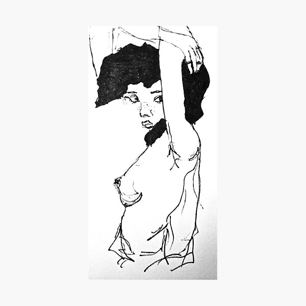 Vista previa del artículo con la obra «Desnudo Nouvelle Vague», diseñado y vendido por Elma Franco.