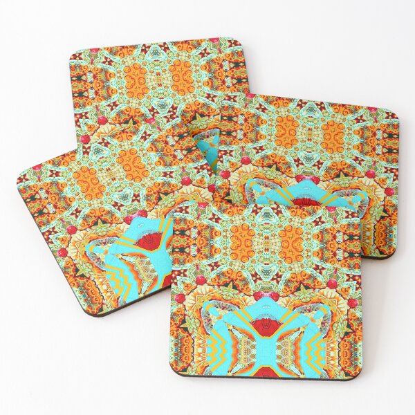 Item preview,  HARMONIOUS COCKTAIL OF ARUBA SHELLFISH - UNFORGETTABLE ARUBA CHRISTMAS SOUVENIRS - ARUBAN PARADISE ISLAND ABSTRACT GEOMETRIC PAINTING - ARUBAN ABSTRACT FLAG INSPIRATION - ARUBA ONE HAPPY ISLAND. designed and sold by Ralek.