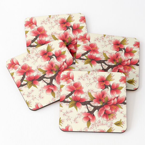 Item preview, Red Sakura Pattern designed and sold by Lap Huynh.