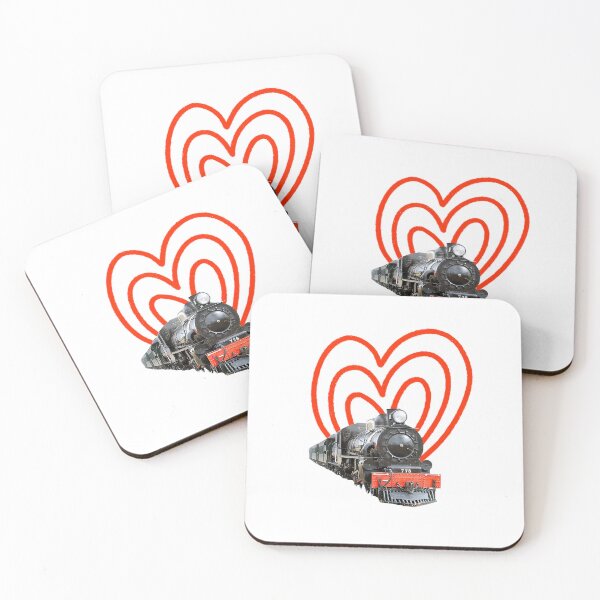 Item preview, Rail road love trains love train steam locomotive designed and sold by frikitren.