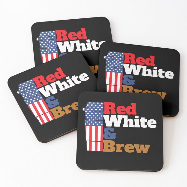 Item preview, Red White & Brew |  Funny Design For Coffee Loving Men designed and sold by NineSevenFour.