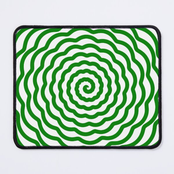 Very Big Green Spiral #GreenSpiral #Green #Spiral  Mouse Pad