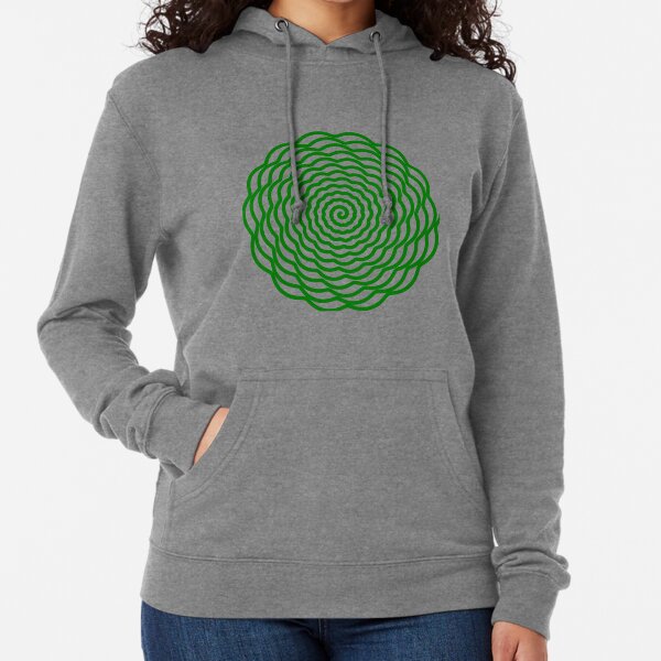 Very Big Green Spiral #GreenSpiral #Green #Spiral  Lightweight Hoodie