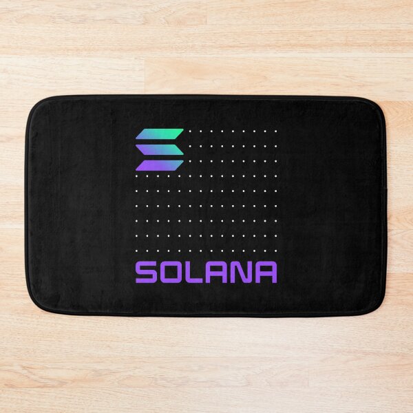 Item preview, Solana SOL Crypto Altcoin - White Seamless Dot Pattern designed and sold by CryptoMoods.