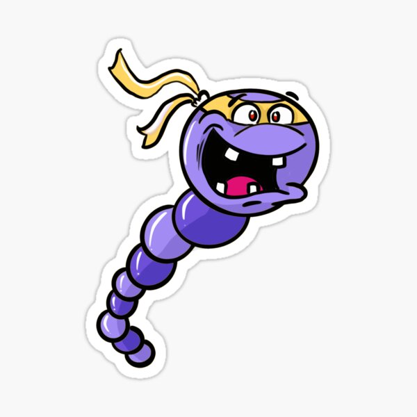 Ninja bacteria streptococci Sticker
