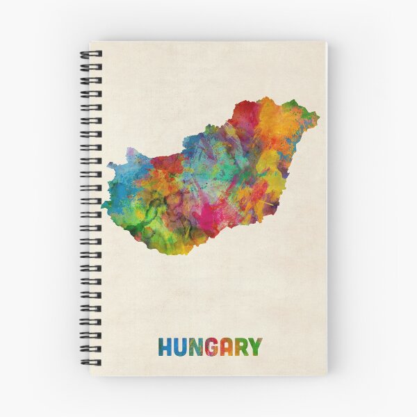 Item preview, Hungary Watercolor Map designed and sold by ArtPrints.