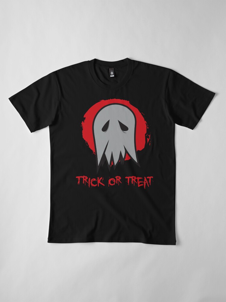 Alternate view of Trick or Treat Ghost Premium T-Shirt