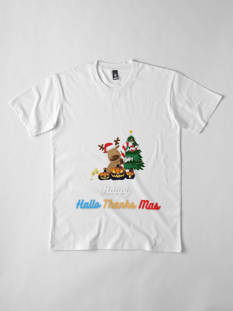 Disover Happy Hallothanksmas design  Premium T-Shirt