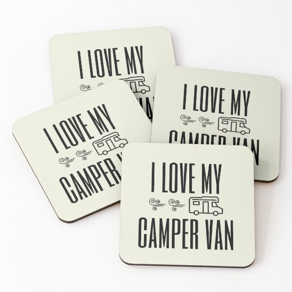 Item preview, I LOVE MY CAMPER VAN in BLACK designed and sold by BobbyRocks.