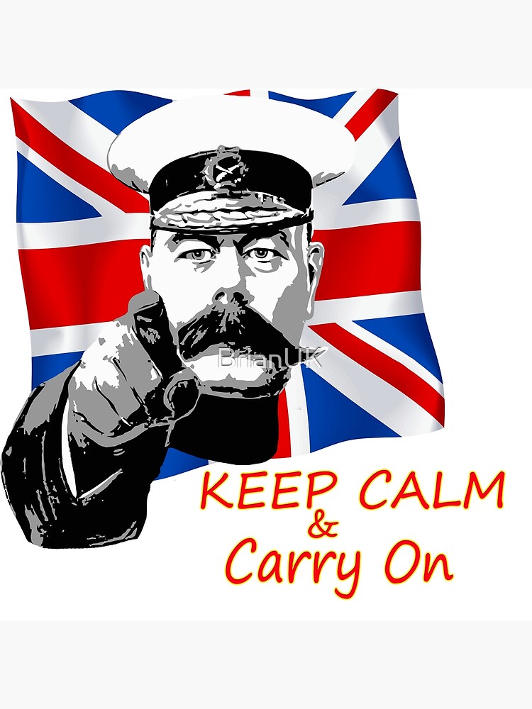 Lord Kitchener Poster For Sale By BrianUK Redbubble   Flat,750x,075,f Pad,750x1000,f8f8f8 