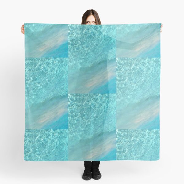 turquoise liquid Scarf