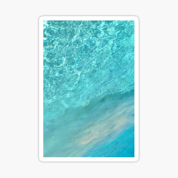 turquoise liquid Sticker