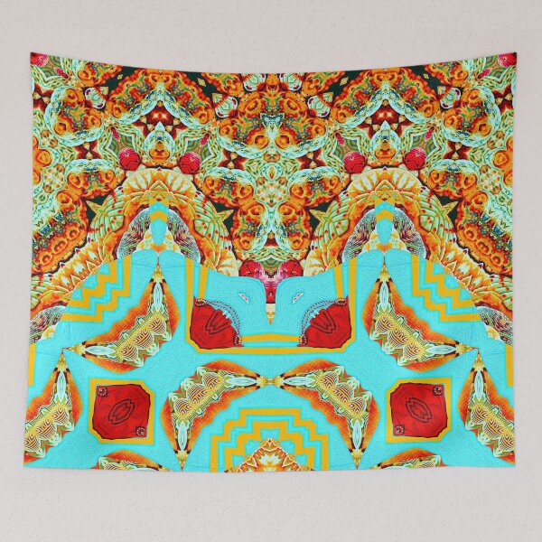 Item preview,  HARMONIOUS COCKTAIL OF ARUBA SHELLFISH - UNFORGETTABLE ARUBA CHRISTMAS SOUVENIRS - ARUBAN PARADISE ISLAND ABSTRACT GEOMETRIC PAINTING - ARUBAN ABSTRACT FLAG INSPIRATION - ARUBA ONE HAPPY ISLAND. designed and sold by Ralek.