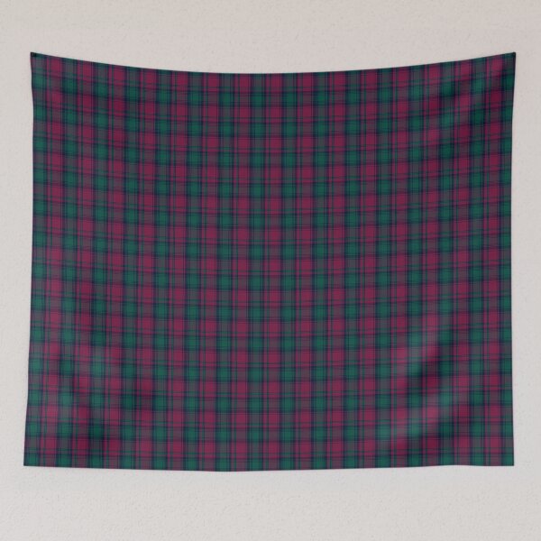 Item preview, Scottish tartan-pink and emerald green designed and sold by OkopipiDesign.