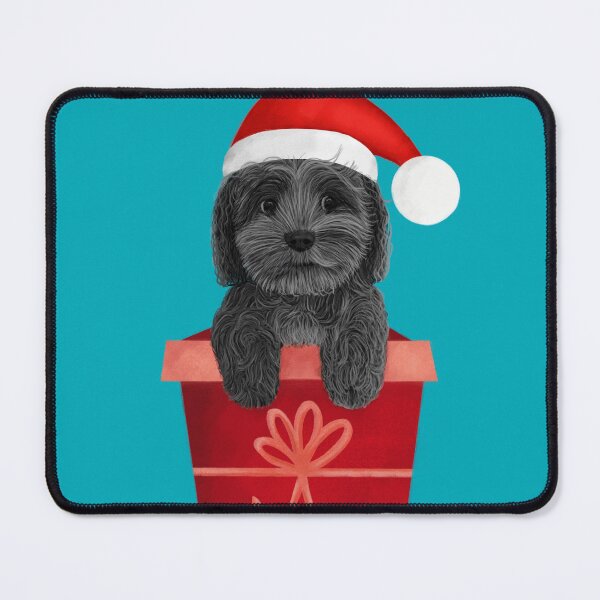 Artikelvorschau, Weihnachten Black Cockapoo Cavapoo Cavoodle Doodle entworfen und verkauft von laurendemoet.