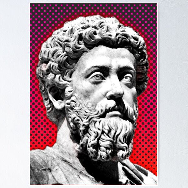 Artikelvorschau, Marcus Aurelius Kunstwerk | Marcus Aurelius Porträt | Marcus Aurelius Wandkunst entworfen und verkauft von Suyogsonar25.