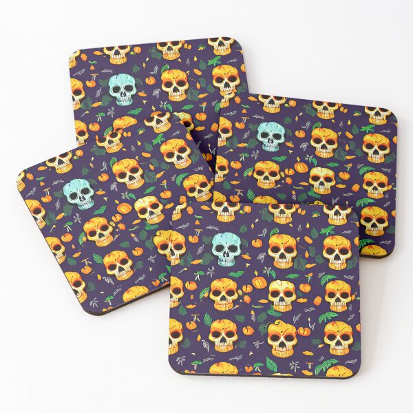 Item preview, Orange Skull Blue Skull designed and sold by artcomesfirst.