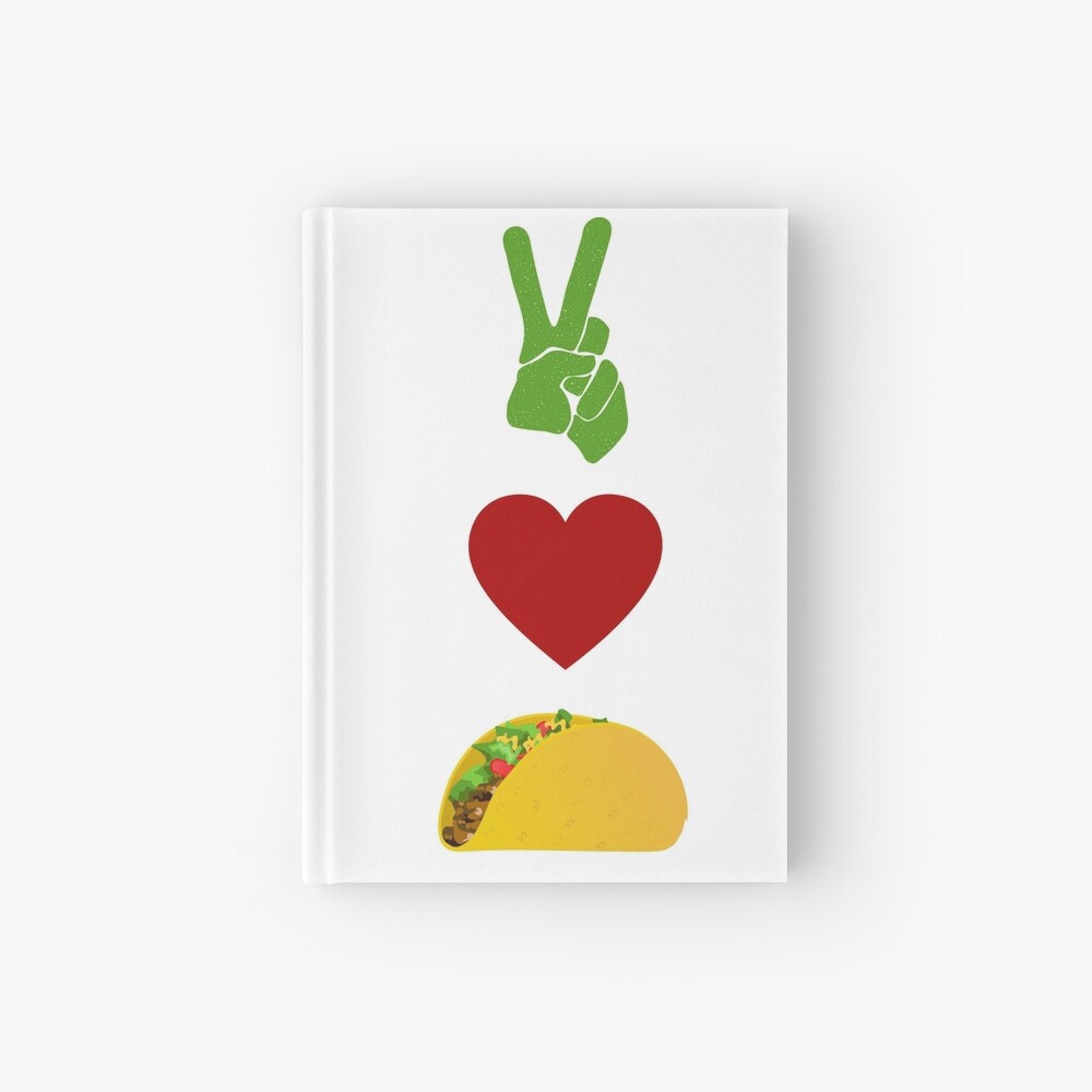 Peace Love Tacos Sticker By Jenr8d Designs Redbubble - steak taco roblox
