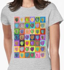 Strawberry Collage Psycho Women's Fitted T-Shirt