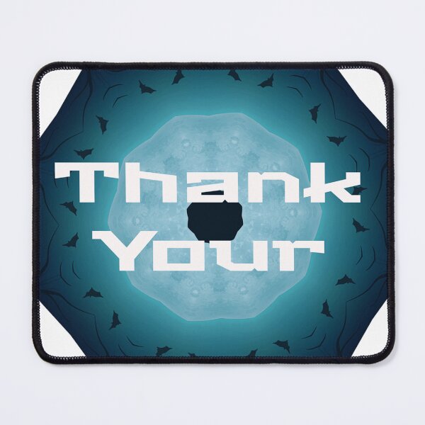 Item preview, Thank You Note in Blue Watercolor Circle designed and sold by jaml-12.