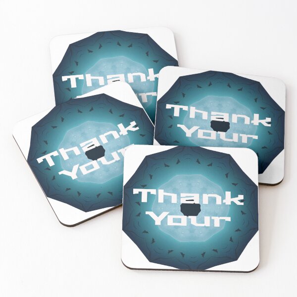 Item preview, Thank You Note in Blue Watercolor Circle designed and sold by jaml-12.