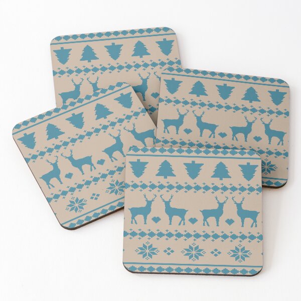 Item preview, Winter Fancy Luxury Abstract Deer Pattern designed and sold by HomeCoquette.