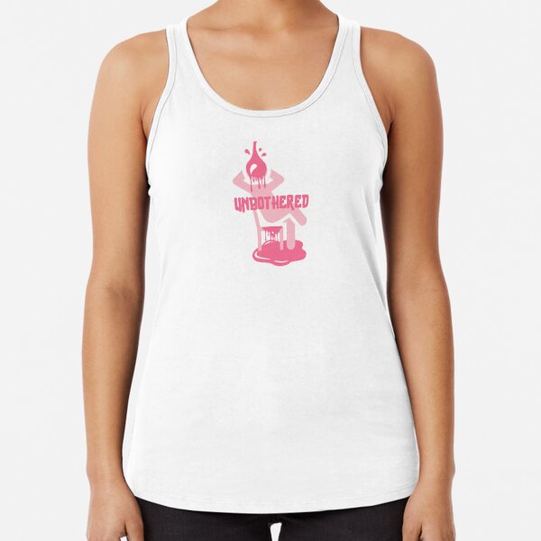 Unbothered (Pink) Racerback Tank Top
