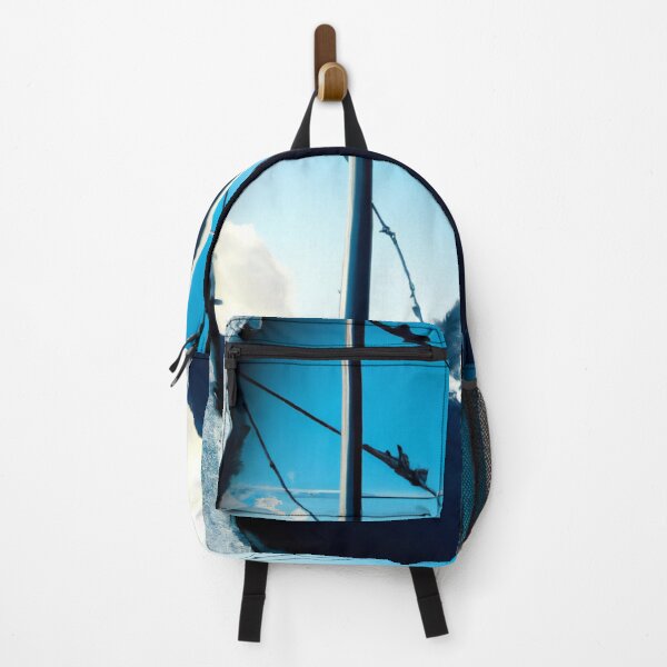 Item preview, A hole in a wall with power lines and clouds reflected in it designed and sold by aryan-gallery.