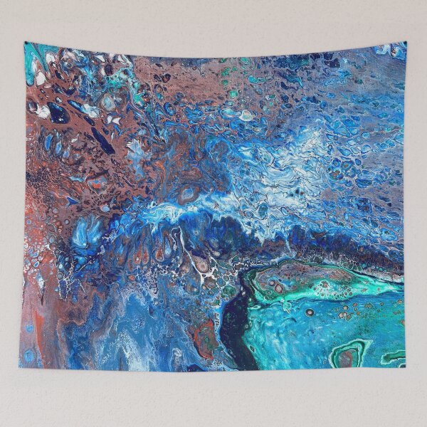 Item preview, Half Asleep - abstract acrylic poring designed and sold by Julia Rudens.