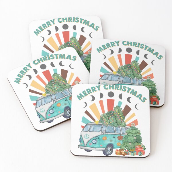 Item preview, merry christmas camping hippie designed and sold by vuhieustore.