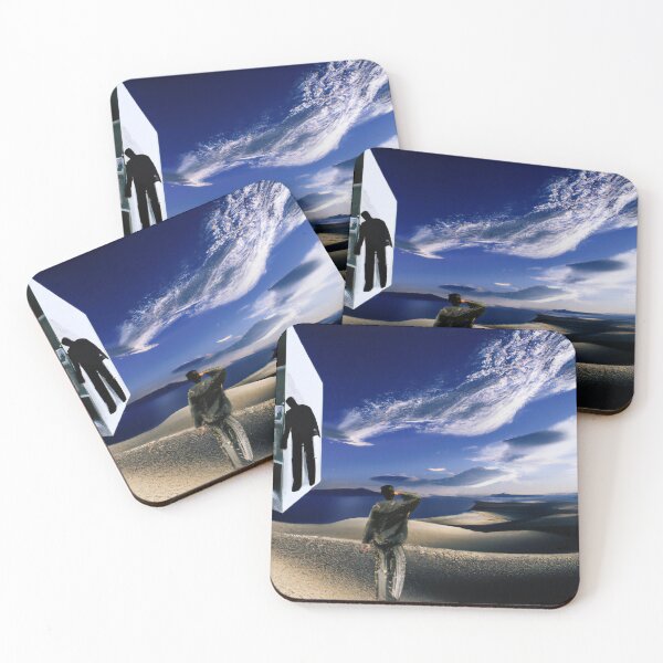 Item preview, A man standing in the desert looking at the sky designed and sold by aryan-gallery.