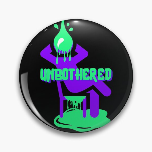 Unbothered (Green & Purple) Pin