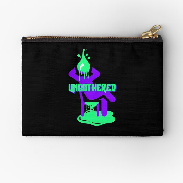 Unbothered (Green & Purple) Zipper Pouch