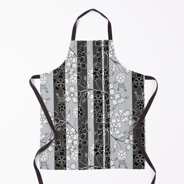 Item preview, The floral pattern.Black and white.Striped background. designed and sold by marinaklykva.