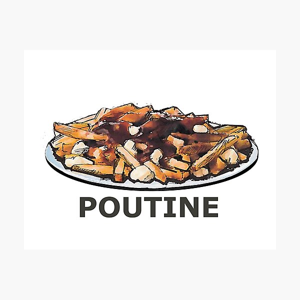 Poutine. Impression photo