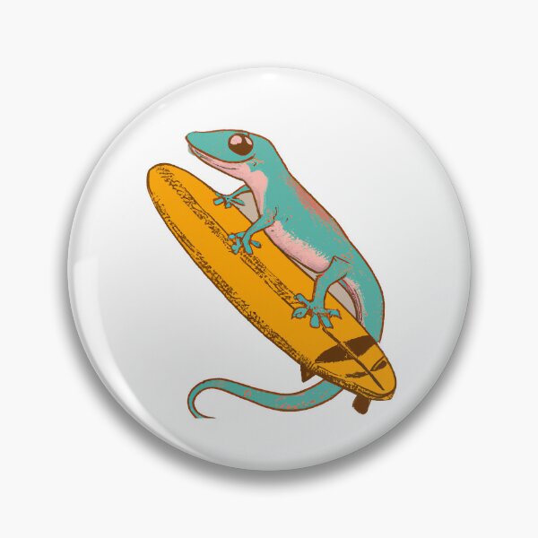 Item preview, Un lindo Gecko montando una tabla de surf designed and sold by Junkster-.