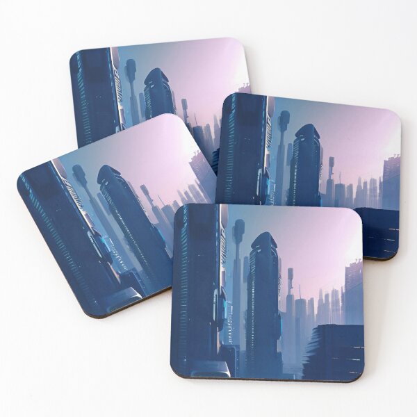 Item preview, skyscrapers at dawn designed and sold by OverAltruist.