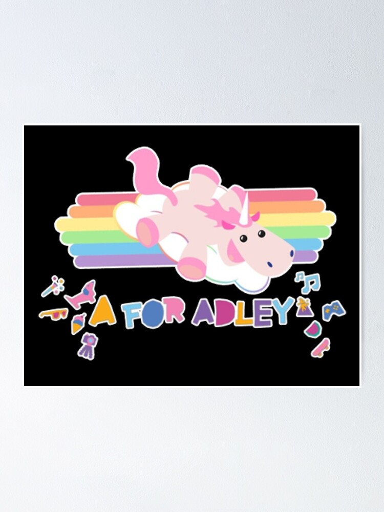 "A For Adley Cartoon" Poster for Sale by josephaha Redbubble