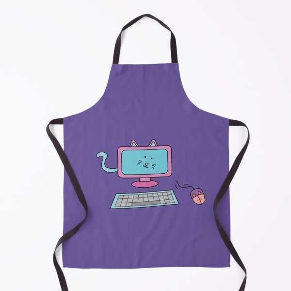 Item preview, computer cat with keyboard and mouse designed and sold by wordspotrayal.