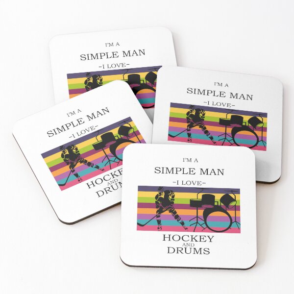 Item preview, Simple Man Love Hockey and Drums    designed and sold by ReelFunClips.