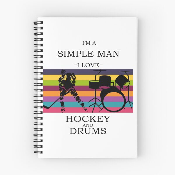 Item preview, Simple Man Love Hockey and Drums    designed and sold by ReelFunClips.