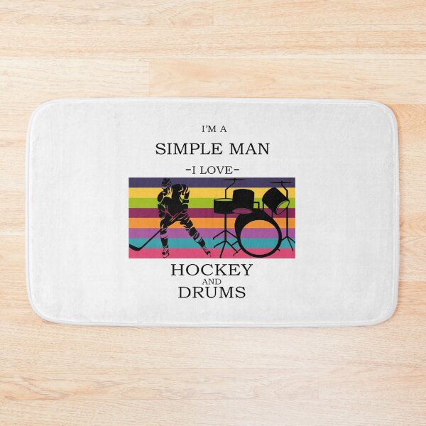 Item preview, Simple Man Love Hockey and Drums    designed and sold by ReelFunClips.