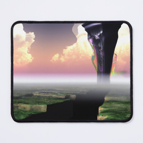 Item preview, A tall black object sitting on top of a lush green field designed and sold by aryan-gallery.