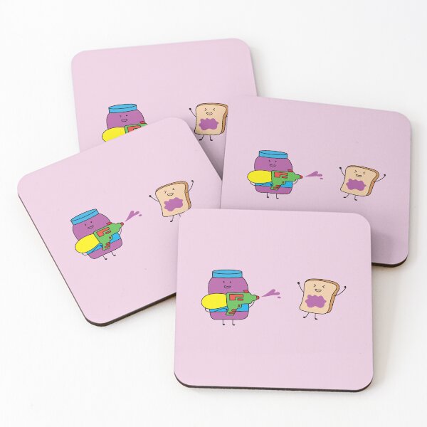Item preview, cute blueberry jam playing with bread designed and sold by wordspotrayal.