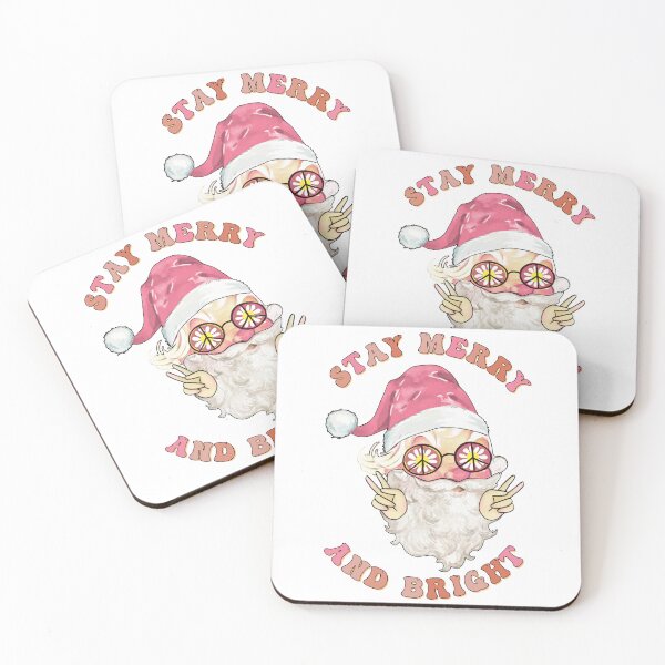 Item preview, stay merry and bright christmas hippie santa claus designed and sold by hieuvustore.