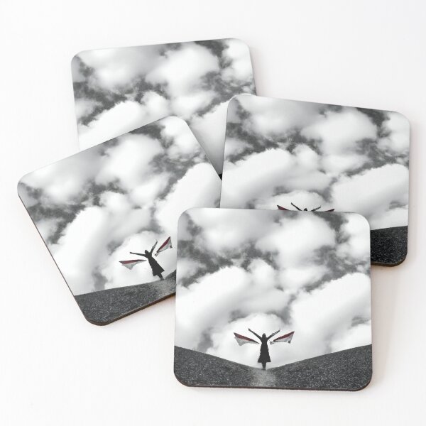 Item preview, A woman standing on top of a hill under a cloudy sky designed and sold by aryan-gallery.