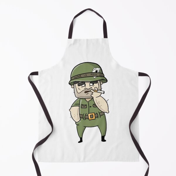 Item preview, war is hell soldier cartoon designed and sold by lonelyPrinter.