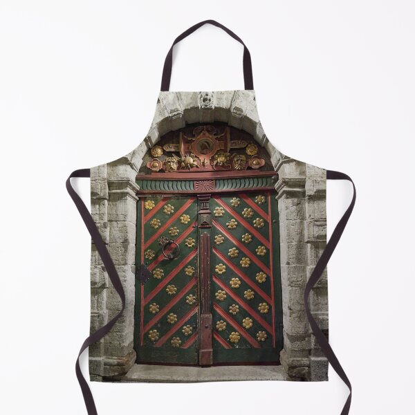 Item preview, The green door with golden flowers designed and sold by Jouko Lehto Photography.