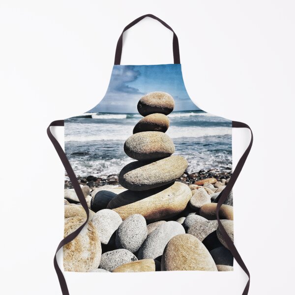 Item preview, Zen Pebble Tower - Cairn Balancing Beach Pebbles at the Beach 1 of 4 designed and sold by Beachy.