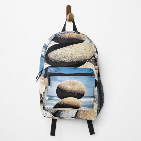 Item preview, Zen Pebble Tower - Cairn Balancing Beach Pebbles at the Beach 1 of 4 designed and sold by Beachy.